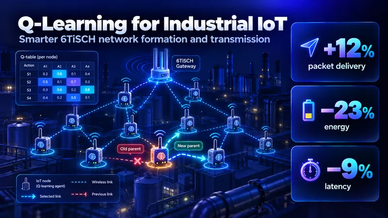 Q-Learning for 6TiSCH Network Formation and Transmission