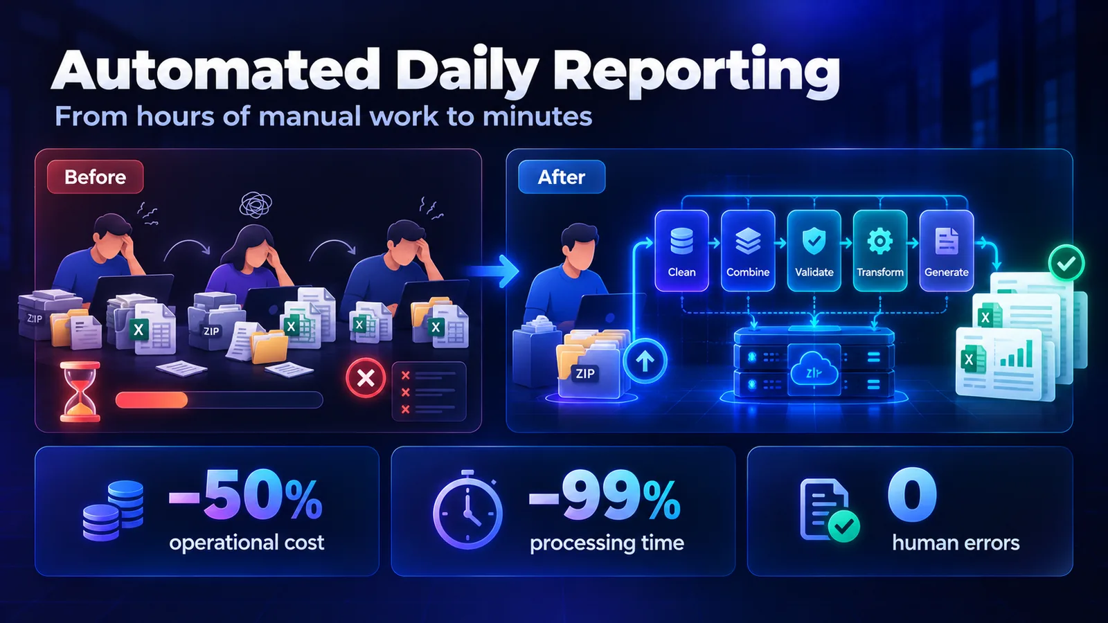 Automated Daily Sales & Stock Reporting