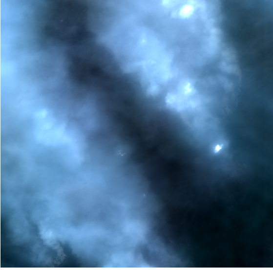 True colour of the Pulang Pisau scene on 21 October 2026: a grey smoke haze over the forest.