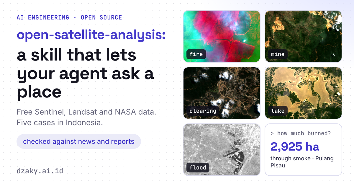 open-satellite-analysis: A Skill That Lets an AI Agent Query Free Satellite Data About a Place